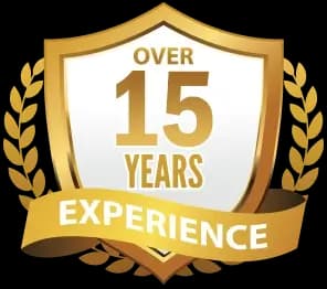 Over 15 Years Experience Badge