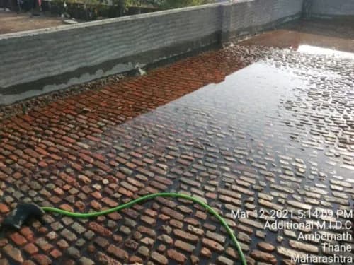 Layered Brick Bat Waterproofing